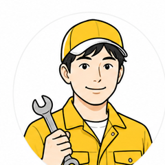 工具を持つ修理スタッフのイラスト