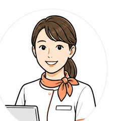 クリニック受付担当者のイラスト